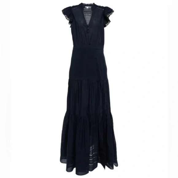 Veronica Beard - Satori Maxi Dress in Ink - Picture 1 of 10
